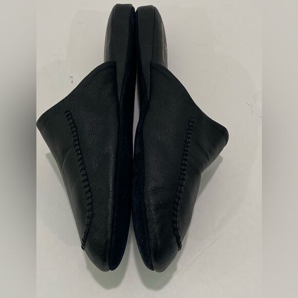 John Weitz Hand Crafted All Leather Men’s Black Slipper Size 14 main image 9